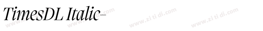 TimesDL Italic字体转换 TimesDL Italic字体转换